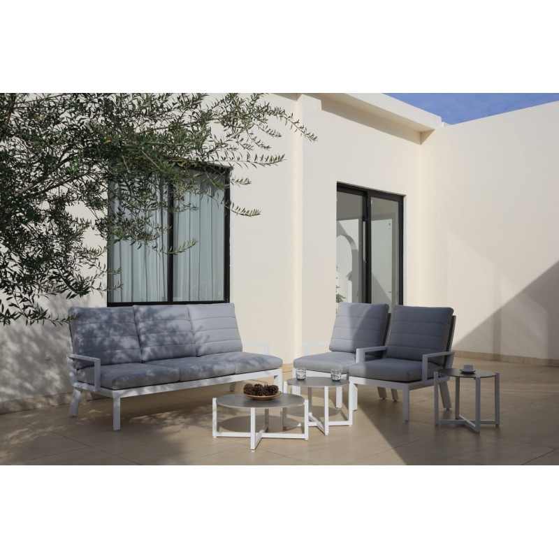 Amalfi sofa set (white)