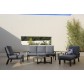 Amalfi sofa set (charcoal grey)