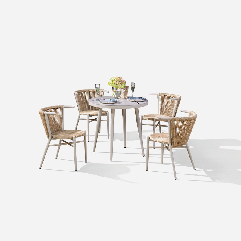 Chan Round four seater dining set